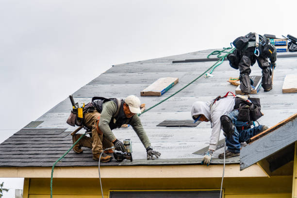 Professional Gutter Installation technician working in Sunnyside, GA